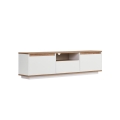 TV komoda KREDE 160x30 cm bela/borovica