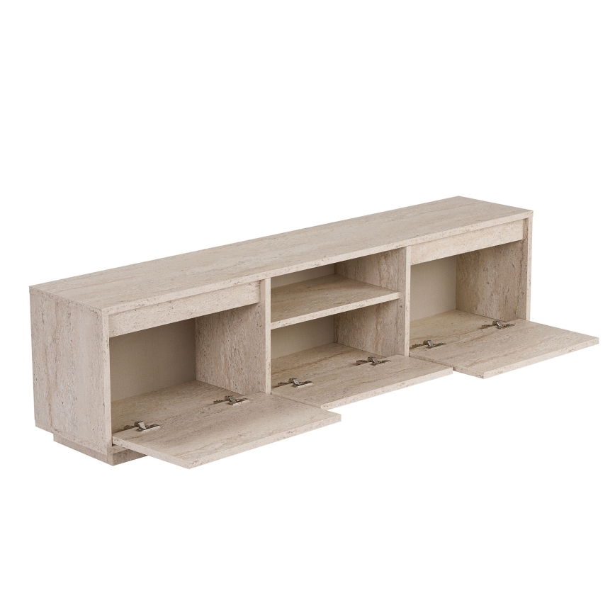 TV komoda KREDE 160x30 cm bež