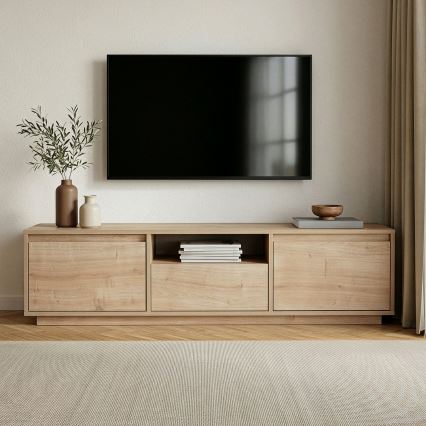 TV komoda KREDE 160x30 cm hrast