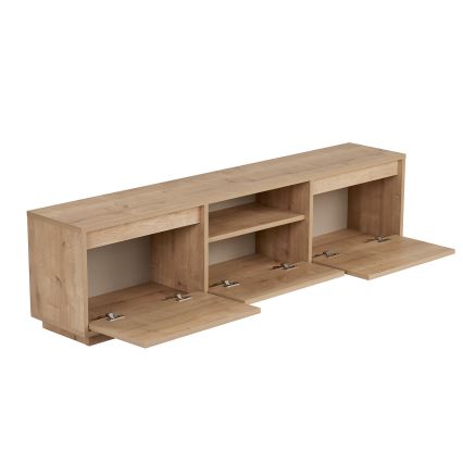 TV komoda KREDE 160x30 cm hrast