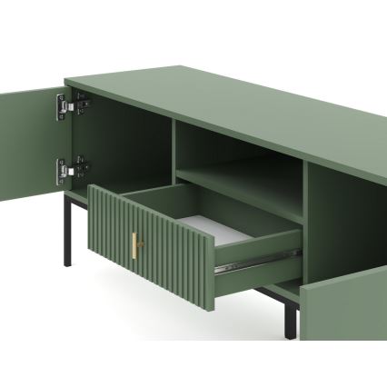 TV komoda SUE zelena/crna