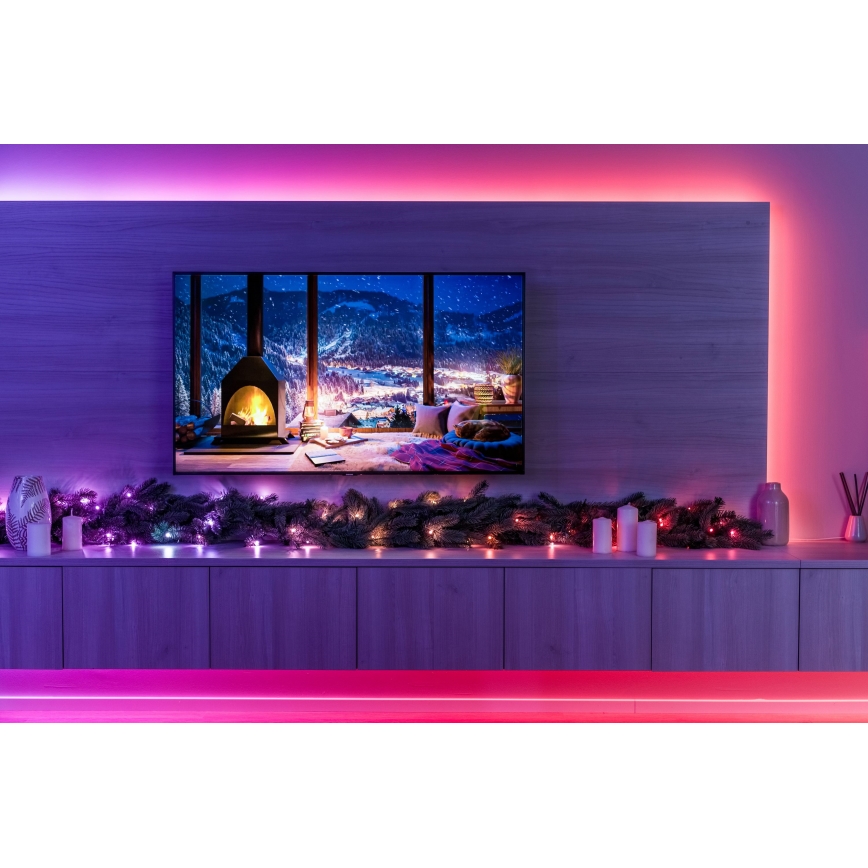Twinkly - LED RGBW prigušiva božićna dekoracija GARLAND 50xLED 2,7 m Wi-Fi