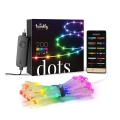 Twinkly - LED RGB spoljašnja prigušiva traka DOTS 200xLED 10 m IP44 Wi-Fi