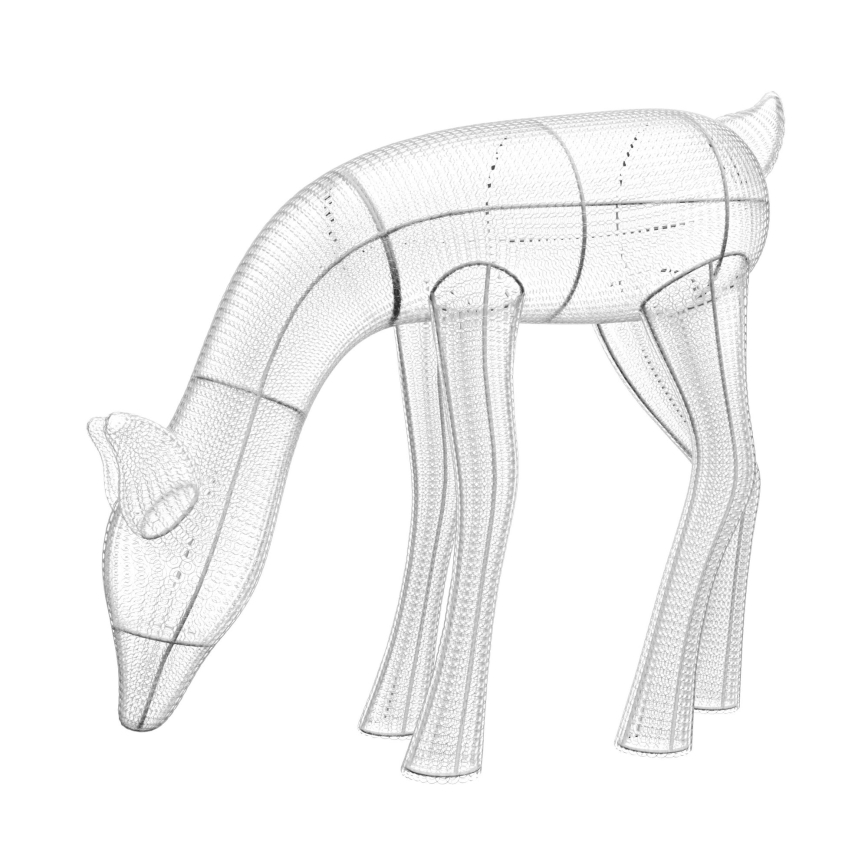 Twinkly - LED RGBW prigušiva spoljašnji božićni irvas REINGEERS 160xLED IP44 Wi-Fi