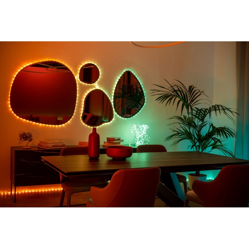 Twinkly - LED RGB prigušiva svetlosna dekoracija DOTS, 60 LED, 7 m, USB, Wi-Fi