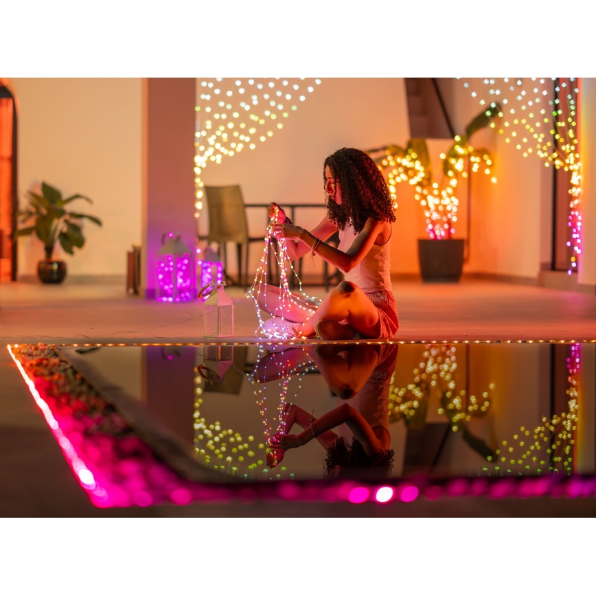 Twinkly - LED RGB prigušiva svetlosna dekoracija DOTS, 60 LED, 7 m, USB, Wi-Fi