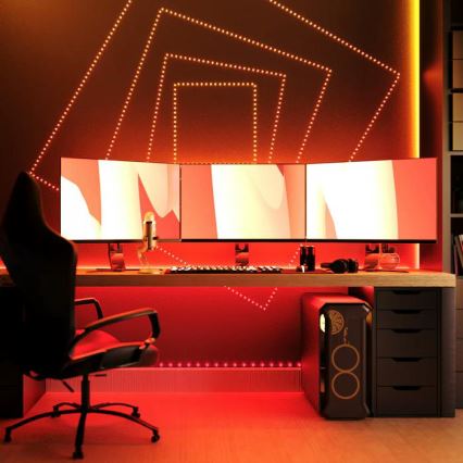 Twinkly - LED RGB spoljašnja prigušiva traka DOTS 200xLED 10 m IP44 WiFi