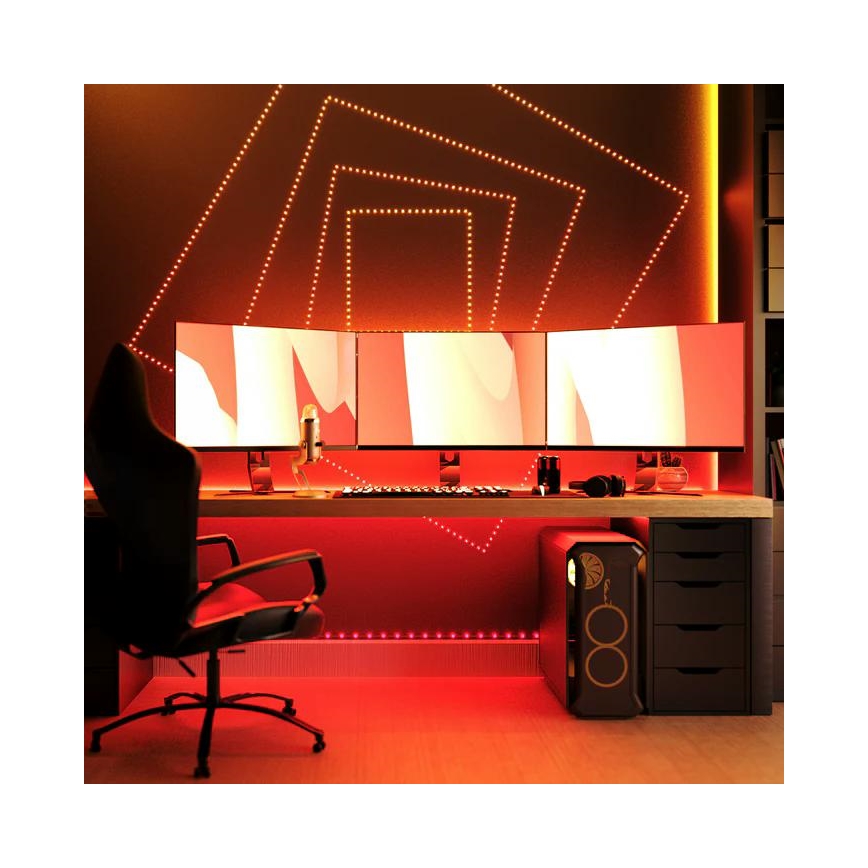 Twinkly - LED RGB spoljašnja prigušiva traka DOTS 200xLED 10 m IP44 WiFi