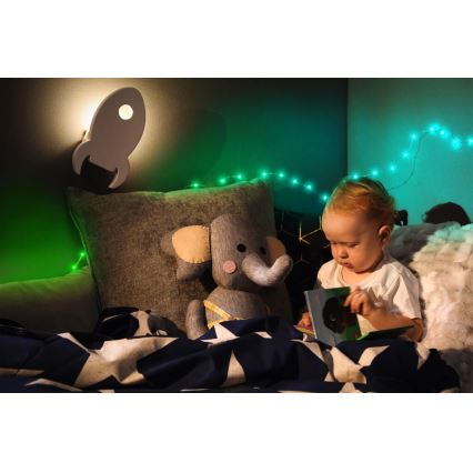 Twinkly - LED RGB spoljašnja prigušiva traka DOTS 200xLED 10 m IP44 WiFi