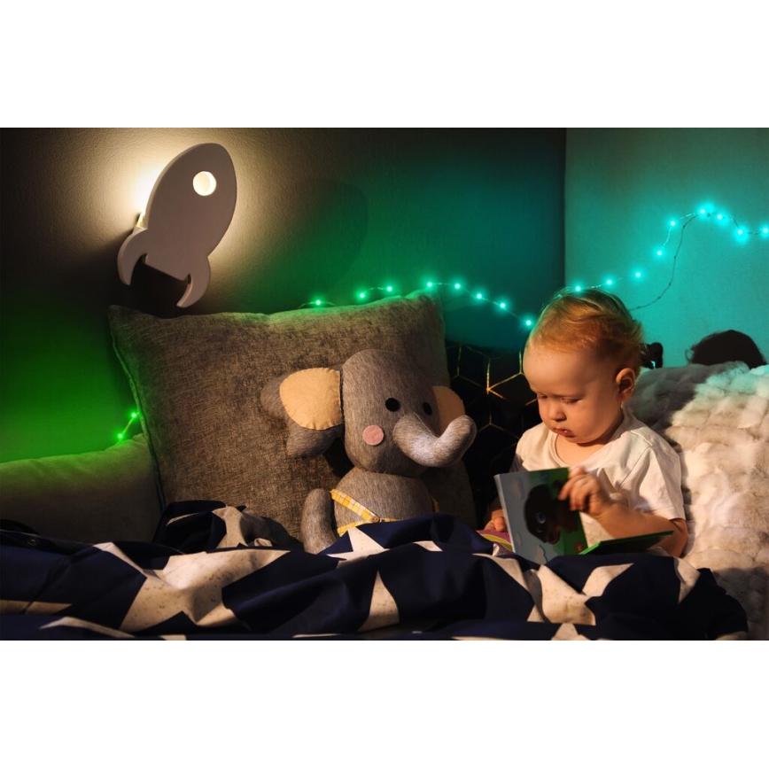 Twinkly - LED RGB spoljašnja prigušiva traka DOTS 200xLED 10 m IP44 WiFi