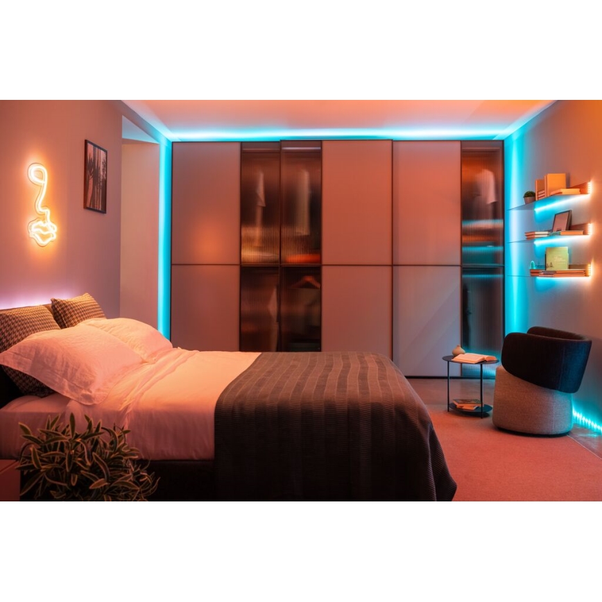 Twinkly - LED RGB spoljašnja prigušiva traka DOTS 200xLED 10 m IP44 Wi-Fi