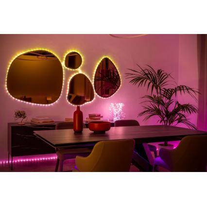 Twinkly - LED RGB spoljašnja prigušiva traka DOTS 200xLED 10 m IP44 Wi-Fi