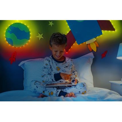 Twinkly - LED RGB spoljašnja prigušiva traka DOTS 200xLED 10 m IP44 Wi-Fi