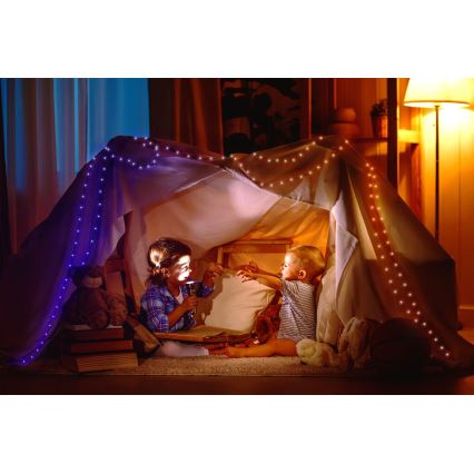 Twinkly - LED RGB spoljašnja prigušiva traka DOTS 200xLED 10 m IP44 Wi-Fi