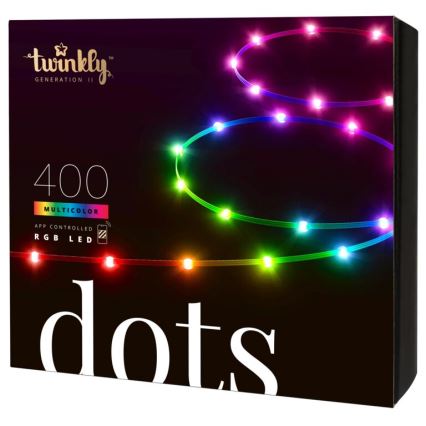 Twinkly - RGB LED spoljna prigušiva traka DOTS 400xLED 20 m IP44 Wi-Fi
