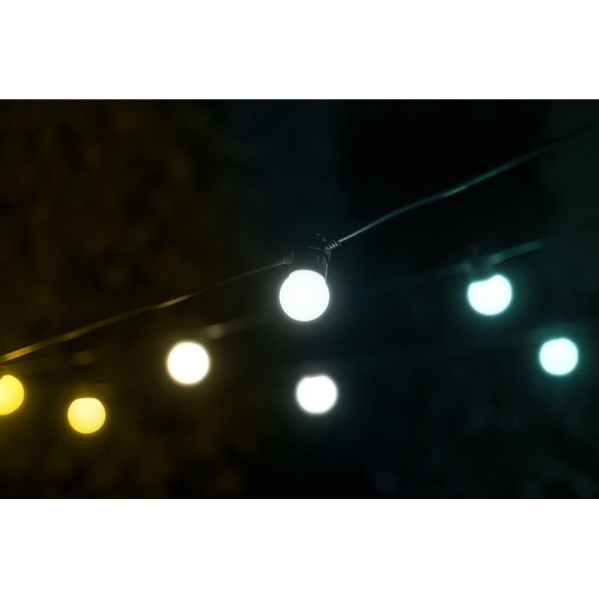 Twinkly - LED prigušiva spoljašnja dekorativna girlanda FESTOON 20xLED 14m IP44 Wi-Fi