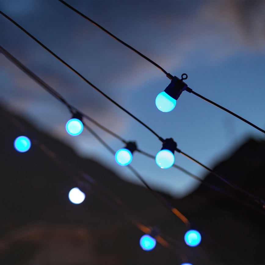 Twinkly - LED RGB prigušiva spoljašnja dekorativna girlanda FESTOON 20xLED 14m IP44 Wi-Fi