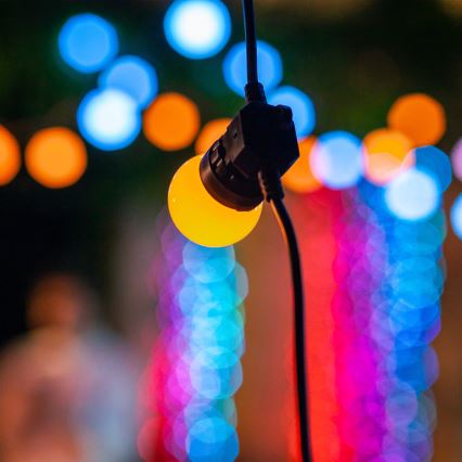 Twinkly - LED RGB prigušiva spoljašnja dekorativna girlanda FESTOON 20xLED 14m IP44 Wi-Fi