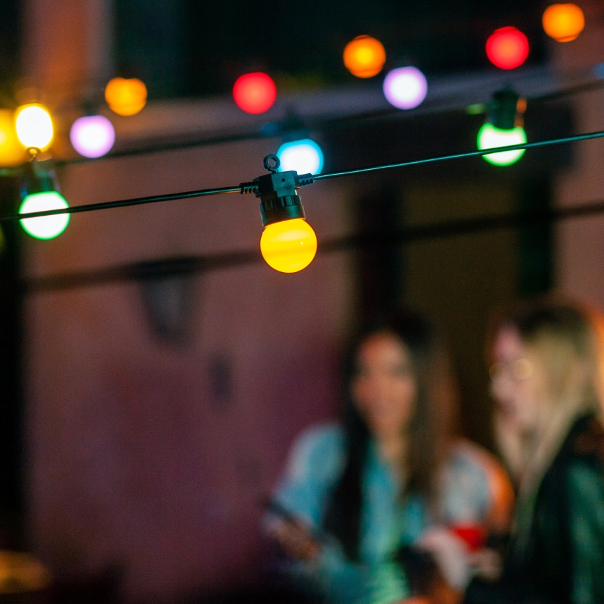 Twinkly - LED RGB prigušiva spoljašnja dekorativna girlanda FESTOON 20xLED 14m IP44 Wi-Fi