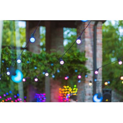 Twinkly - LED RGB prigušiva spoljašnja dekorativna girlanda FESTOON 20xLED 14m IP44 Wi-Fi