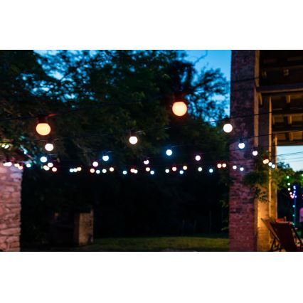 Twinkly - LED RGB prigušiva spoljašnja dekorativna girlanda FESTOON 20xLED 14m IP44 Wi-Fi