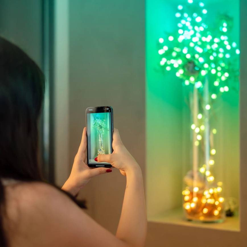 Twinkly - LED RGB Prigušiva niz CANDIES 200xLED 14 m USB Wi-Fi