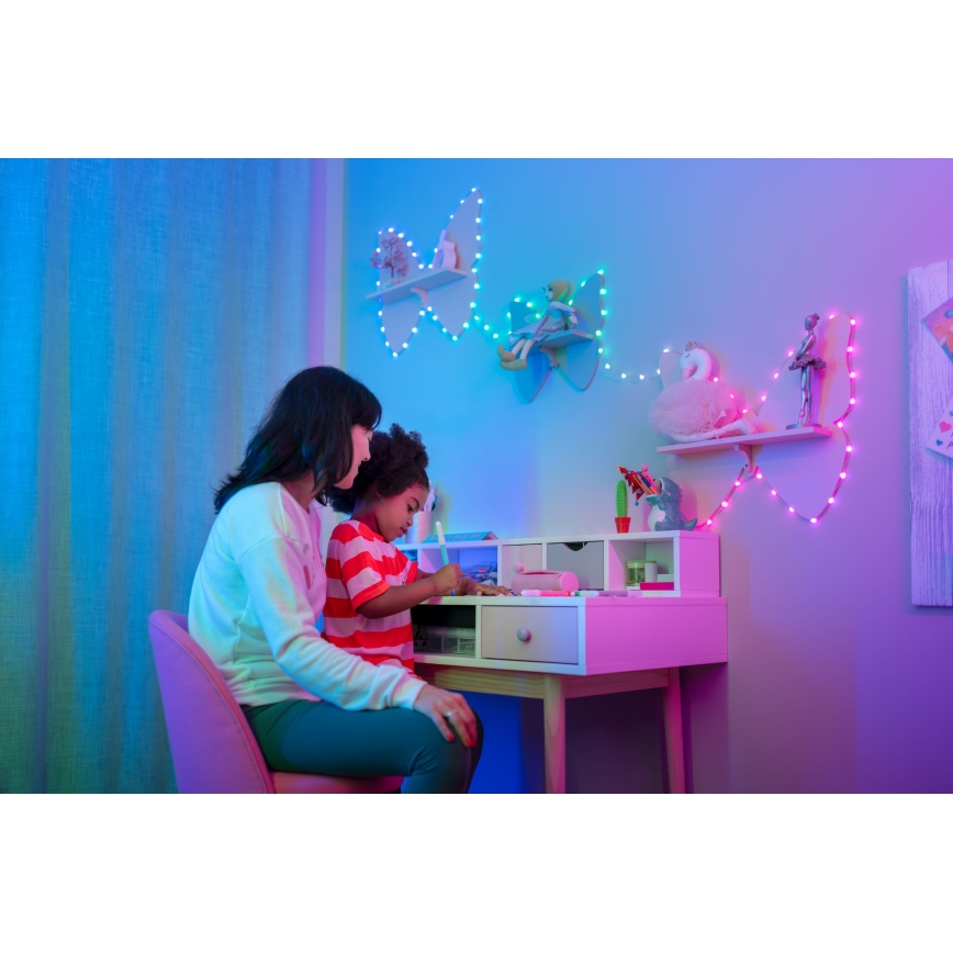 Twinkly - LED RGB Prigušiva niz CANDIES 200xLED 14 m USB Wi-Fi