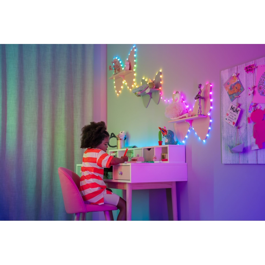 Twinkly - LED RGB Prigušiva niz CANDIES 200xLED 14 m USB Wi-Fi