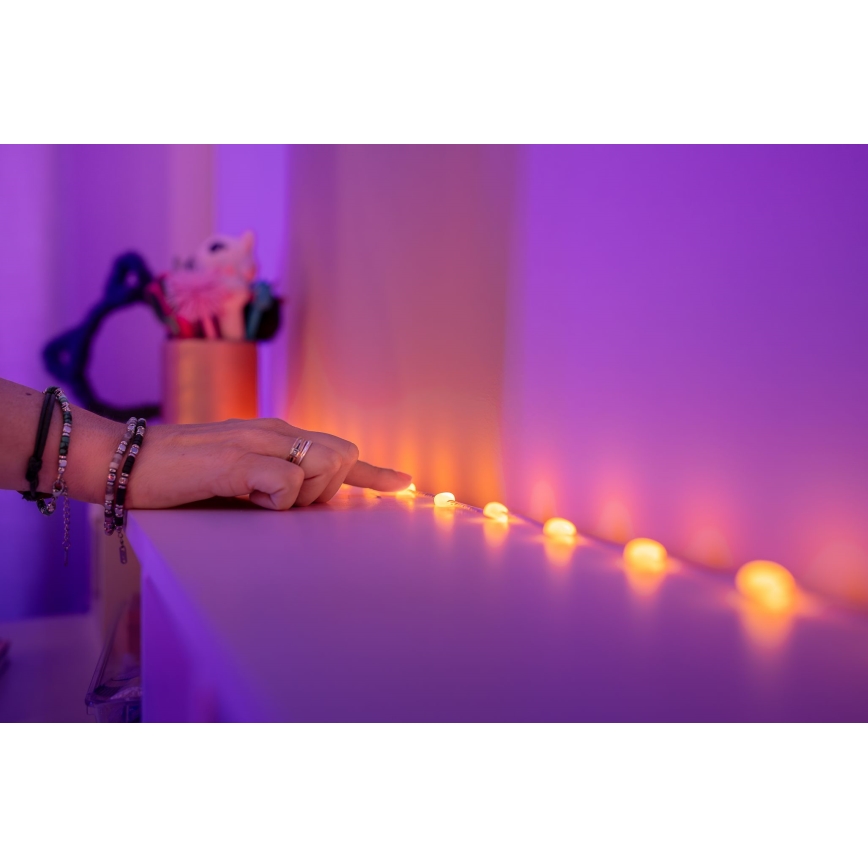 Twinkly - LED RGB prigušiva girlanda CANDIES 200xLED 14 m USB Wi-Fi