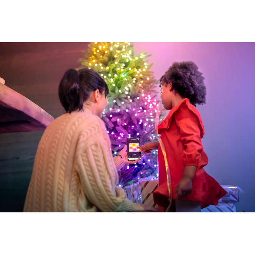Twinkly - LED RGB prigušiva svetlosna girlanda CANDIES 200xLED 14 m USB Wi-Fi