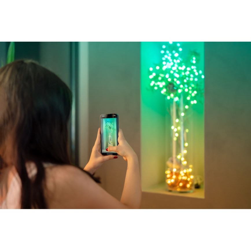 Twinkly - LED RGB prigušiva svetlosna girlanda CANDIES 200xLED 14 m USB Wi-Fi