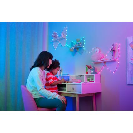 Twinkly - LED RGB prigušiva svetlosna girlanda CANDIES 200xLED 14 m USB Wi-Fi