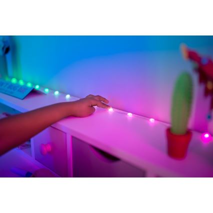 Twinkly - LED RGB prigušiva svetlosna girlanda CANDIES 200xLED 14 m USB Wi-Fi