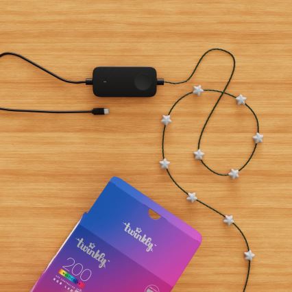 Twinkly - LED RGB prigušiva svetlosna girlanda CANDIES 200xLED 14 m USB Wi-Fi