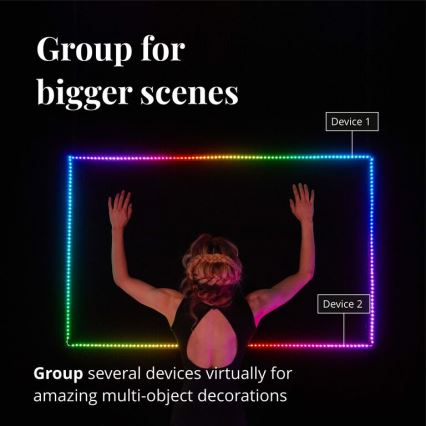 Twinkly - LED RGB prigušiva traka LINE 100xLED 1,5 m Wi-Fi