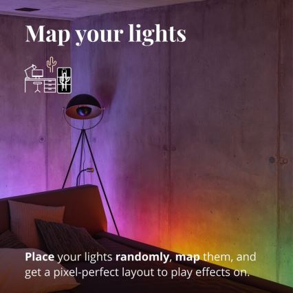 Twinkly - LED RGB prigušiva traka LINE 100xLED 1,5 m Wi-Fi