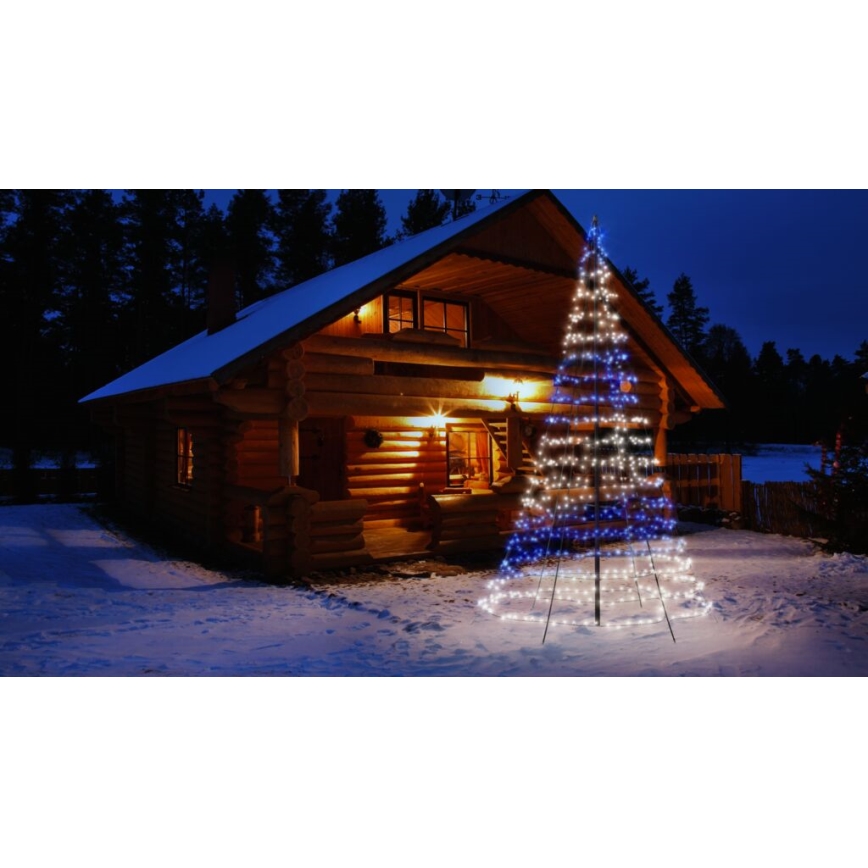 Twinkly - prigušiva LED RGBW spoljašnja božićna jelka LIGHT TREE 750xLED 4m IP44 Wi-Fi