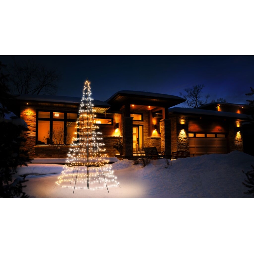 Twinkly - prigušiva LED RGBW spoljašnja božićna jelka LIGHT TREE 750xLED 4m IP44 Wi-Fi