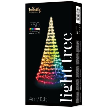 Twinkly - prigušiva LED RGBW spoljašnja božićna jelka LIGHT TREE 750xLED 4m IP44 Wi-Fi