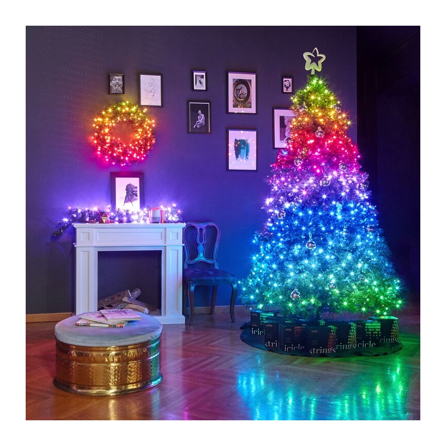 Twinkly - LED RGBW prigušiva spoljašnja girlanda STRINGS 250xLED 23,5m IP44 Wi-Fi