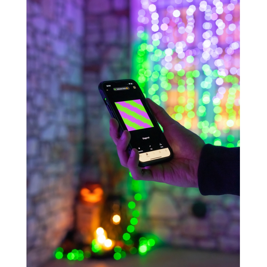Twinkly - LED RGBW prigušiva spoljašnja girlanda STRINGS 250xLED 23,5m IP44 Wi-Fi