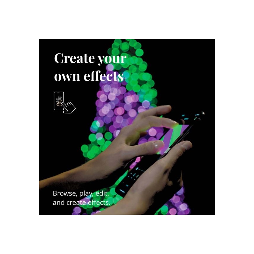 Twinkly - LED RGBW prigušiva spoljašnja girlanda STRINGS 250xLED 23,5m IP44 Wi-Fi