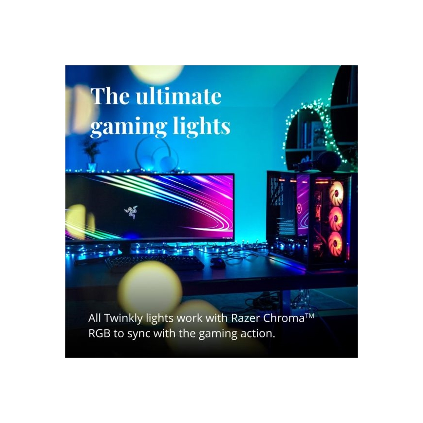 Twinkly - LED RGBW prigušiva spoljašnja girlanda STRINGS 250xLED 23,5m IP44 Wi-Fi