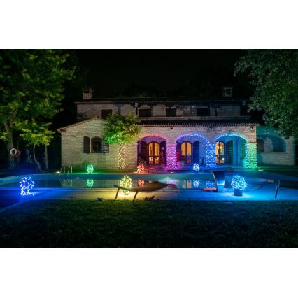 Twinkly - LED RGB spoljašnji prigušiva niz STRINGS 250xLED 23,5m IP44 Wi-Fi