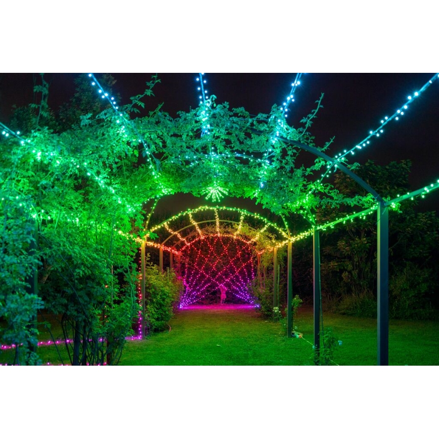 Twinkly - LED RGB spoljašnji prigušiva niz STRINGS 250xLED 23,5m IP44 Wi-Fi