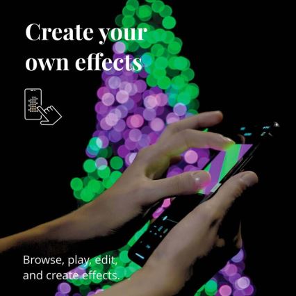 Twinkly - LED RGB spoljašnji prigušiva niz STRINGS 250xLED 23,5m IP44 Wi-Fi