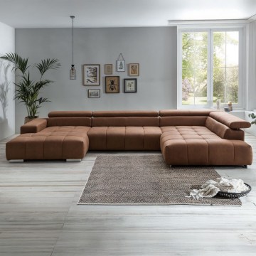 U-obliku ugaona garnitura TROPEA, braon