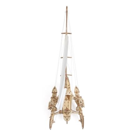 Ugears - 3D drvena mehanička slagalica Jedrilica Merihobus trimaran