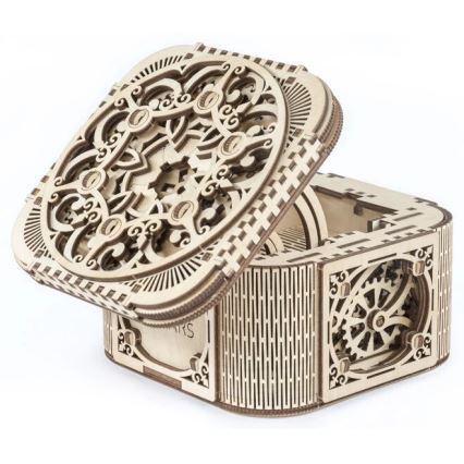 Ugears - 3D drvena mehanička slagalica Kutija za nakit