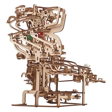 Ugears - 3D drvena mehanička slagalica: lančana kuglična staza